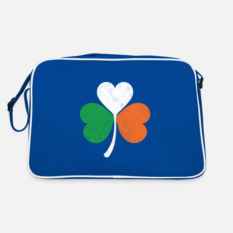 Trèfle du drapeau irlandais Sac Retro