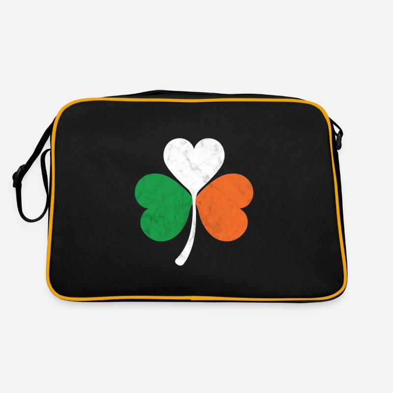 Trèfle du drapeau irlandais Sac Retro