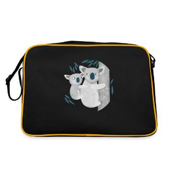 Koala - Sac Retro - noir/or - Dos