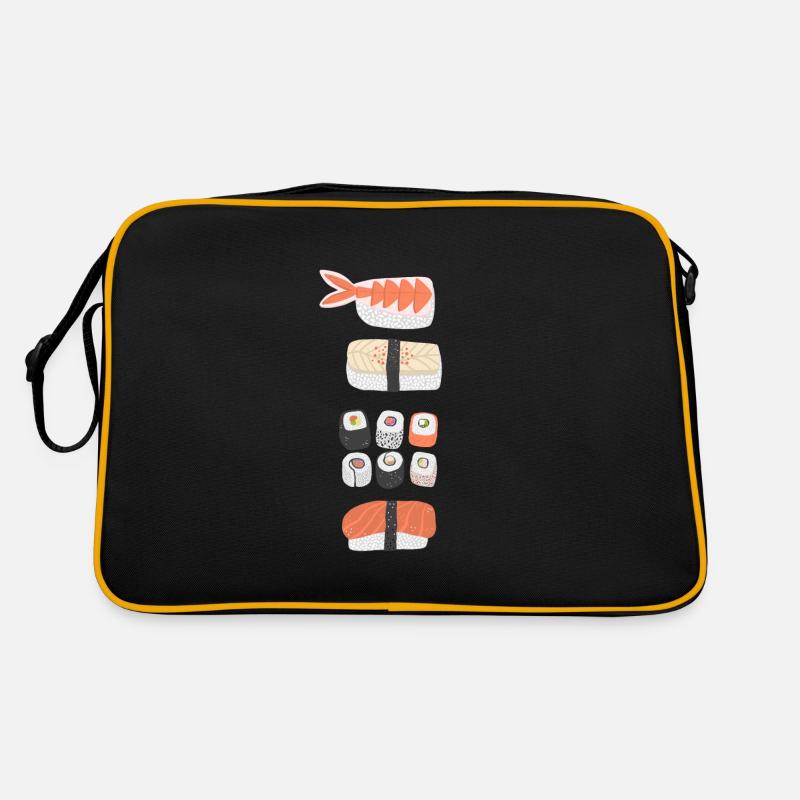 Sushi - Retro Bag - black/gold