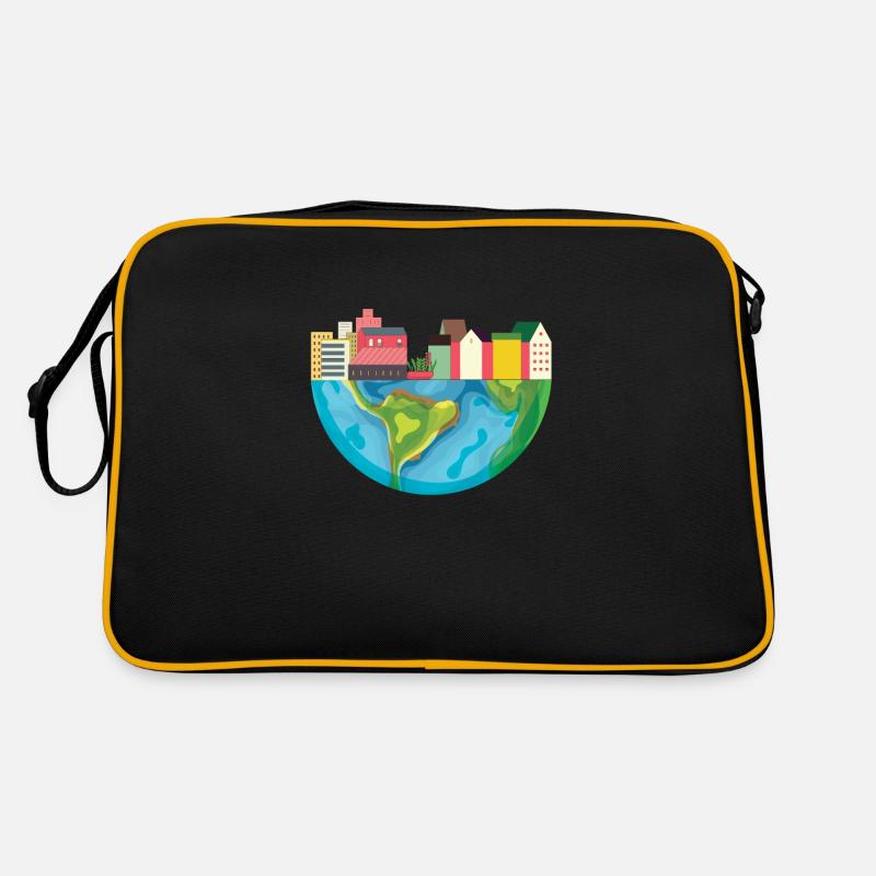Globe terrestre ville Sac Retro