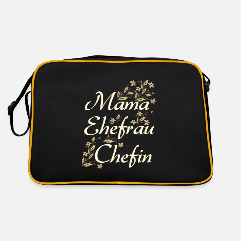 MAMA EHEFRAU CHEFIN - Geschenk Ehefrau Retro Tasche