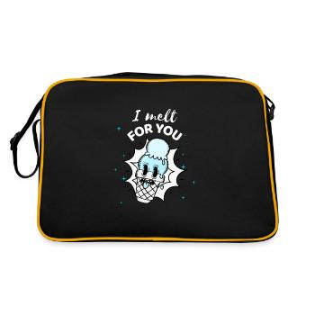 I MELT FOR YOU - Retro Bag - black/gold - Back