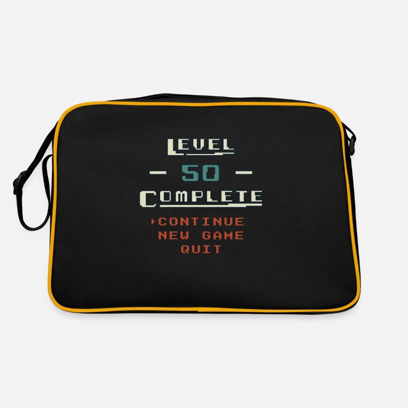 Level Complete continue Game Geschenkidee Retro Tasche