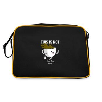 I love cocoa not coffee - Retro Bag - black/gold - Back