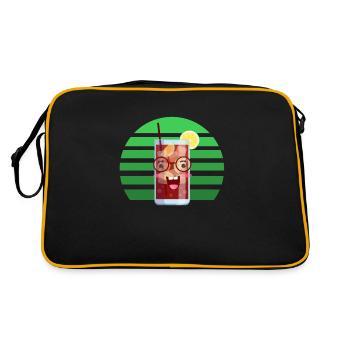 Funny cola in the sunset - Retro Bag - black/gold - Back