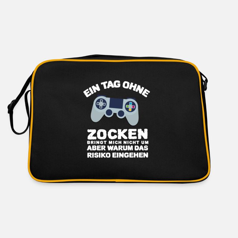 Ein Tag Ohne Zocken Retro Tasche