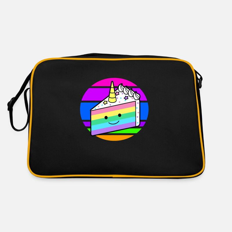 Einhorntorte Einhorn Kuchen Regenbogen Retro Tasche