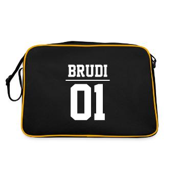 Brudi 01 Bro Bra Grosser Frère frère - Sac Retro - noir/or - Dos