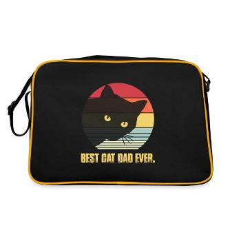 Cats Cat Dad Hangover - Retro Bag - black/gold - Back