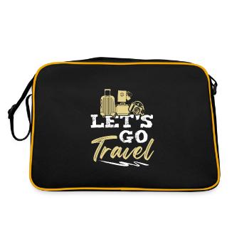 nous allons voyager - Sac Retro - noir/or - Dos