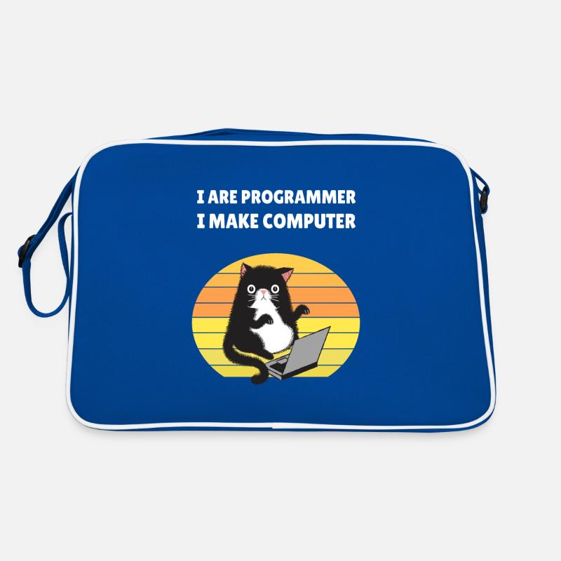 I are Programmer I Make Computer Retro Tasche