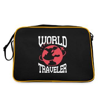 world trip holiday - Retro Bag - black/gold - Back