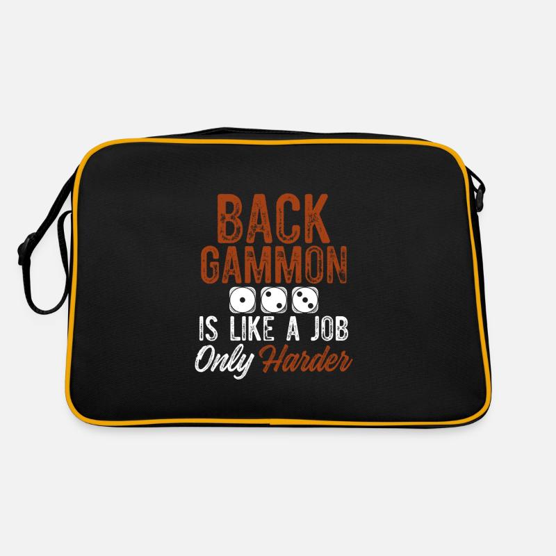 backgammon job Retro Tasche