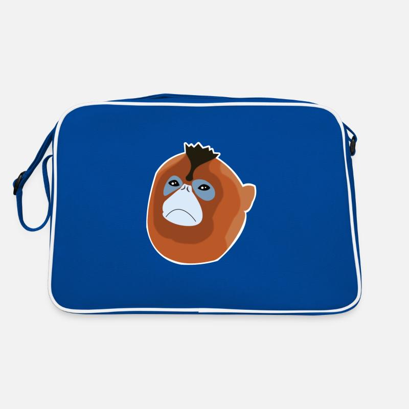 Espèce de singe singe à nez de souche Sac Retro