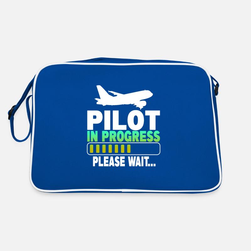 Pilot In Progress Please Wait Retro Tasche