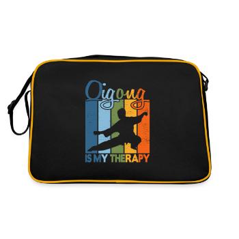 Le Qigong est ma thérapie - Sac Retro - noir/or - Dos