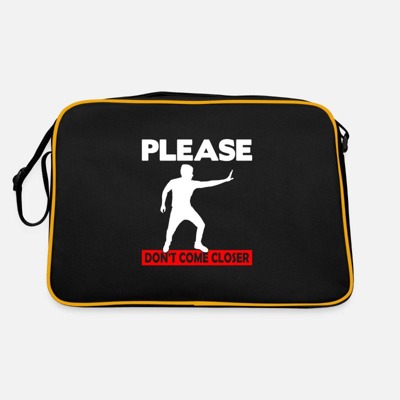 Please Don't come Closer Retro Tasche