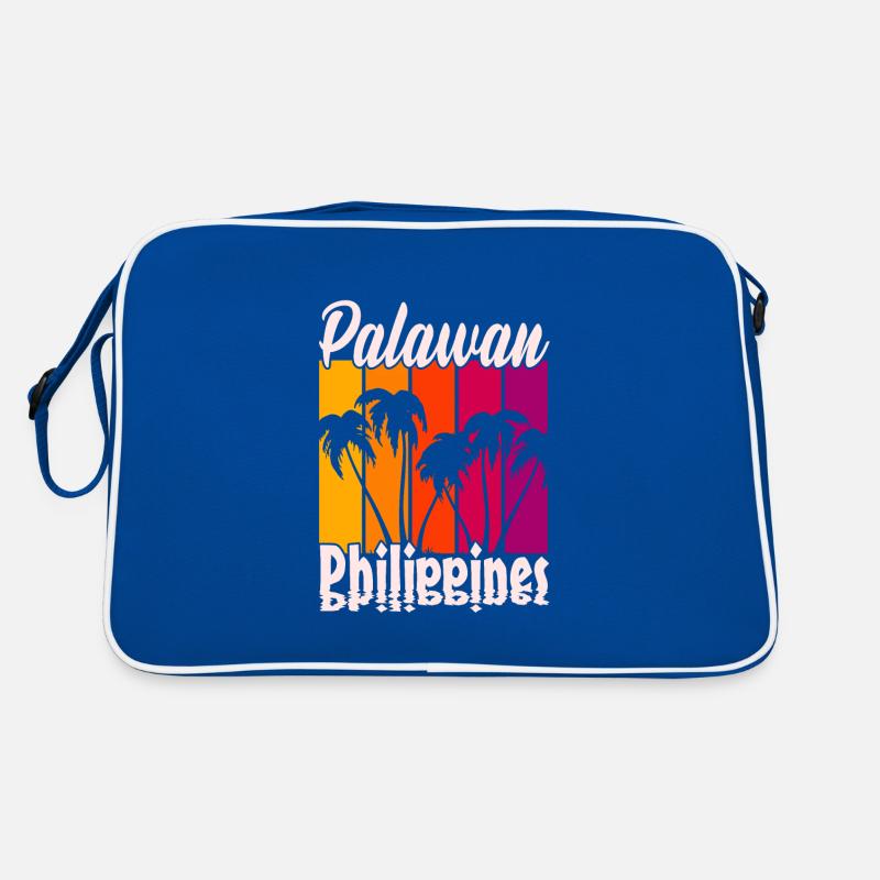 Vintage Palawan Philippines Coucher de soleil Sac Retro