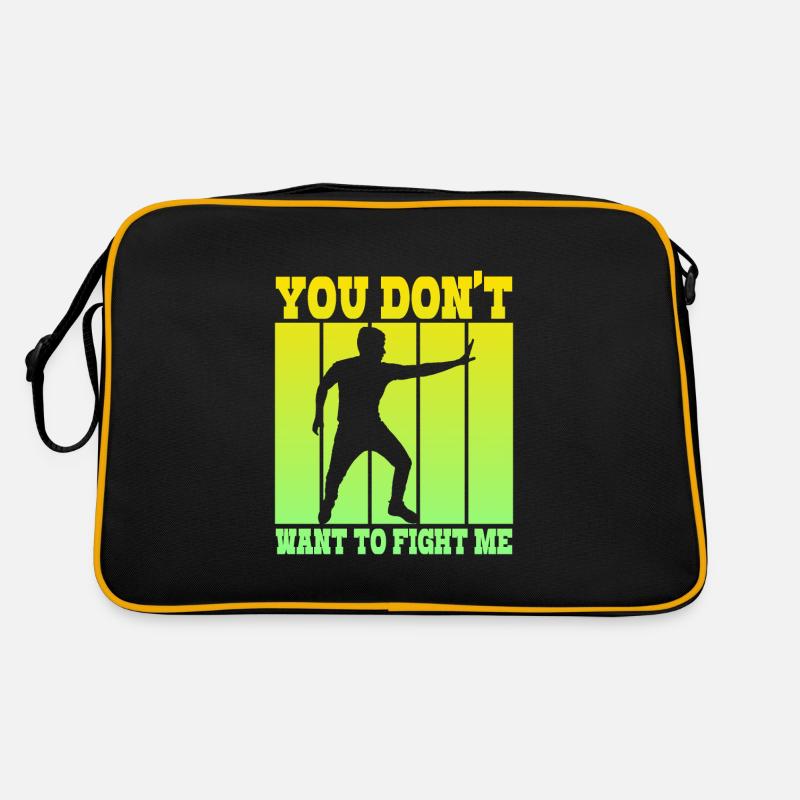 Du willst nicht gegen mich kämpfen Retro Tasche