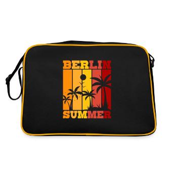 Berlin Summer - Retro Tasche - Schwarz/Gold - Hinten