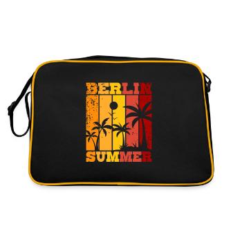 Berlin Summer - Retro Tasche - Schwarz/Gold - Hinten