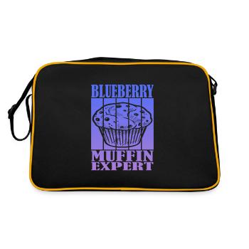 Expert en muffins aux bleuets - Sac Retro - noir/or - Dos