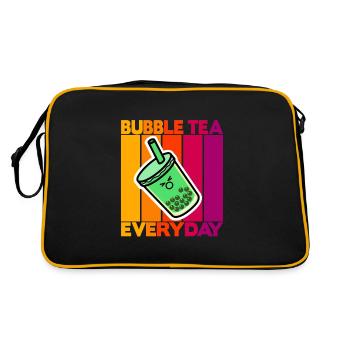 Bubble Tea Everyday - Retro Bag - black/gold - Back