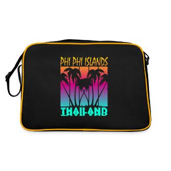 Vintage Phi Phi Islands Thaïlande - Sac Retro - noir/or - Dos