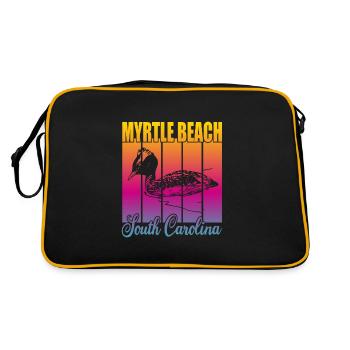 Myrtle Beach South Carolina - Retro Bag - black/gold - Back