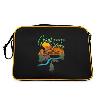 Ours des Great Smoky Mountains - Sac Retro - noir/or - Dos