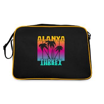 Alanya Turkey - Retro Bag - black/gold - Back