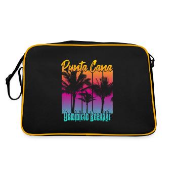 Punta Cana Dominican Republic - Retro Bag - black/gold - Back