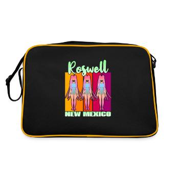 Roswell New Mexico - Retro Bag - black/gold - Back