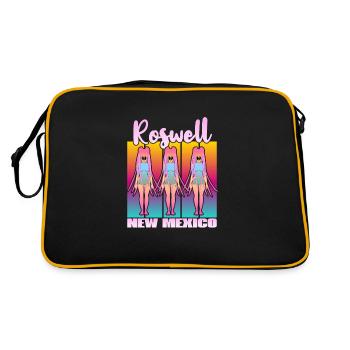 Roswell New Mexico - Retro Bag - black/gold - Back