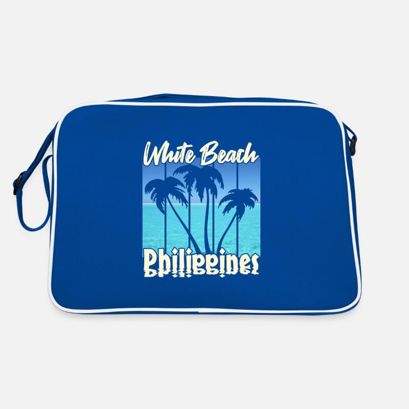Vintage White Beach Philippines Retro Tasche