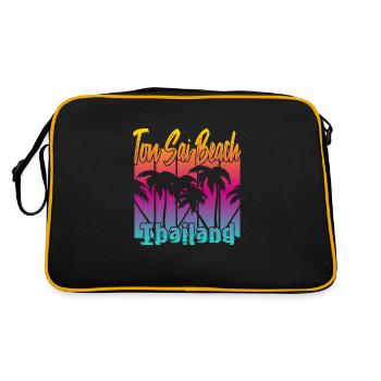 Ton Sai Beach Thailand - Retro Bag - black/gold - Back