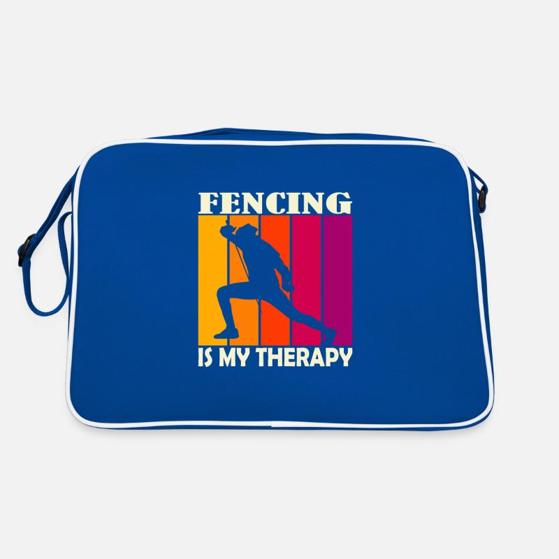 fencing is my therapy Retro Bag