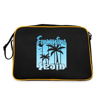 Formentera Spain - Retro Bag - black/gold - Back