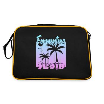 Formentera Spain - Retro Bag - black/gold - Back