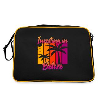 Investir au Belize - Sac Retro - noir/or - Dos