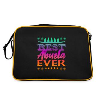 Meilleur Abuela de tous les temps - Sac Retro - noir/or - Dos