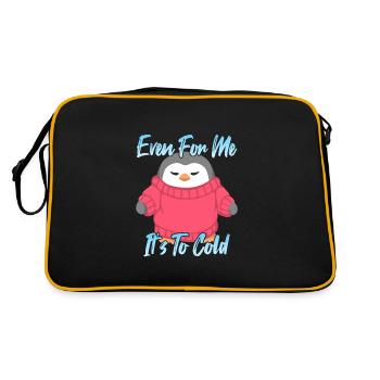 Even For Me It's to cold - Retro Bag - black/gold - Back