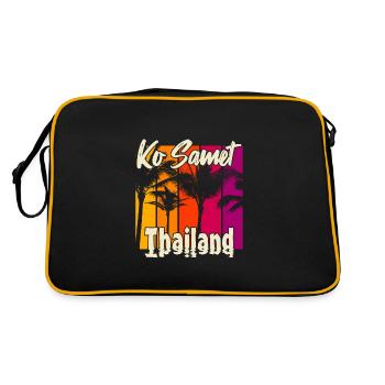Ko Samet Thailand - Retro Bag - black/gold - Back