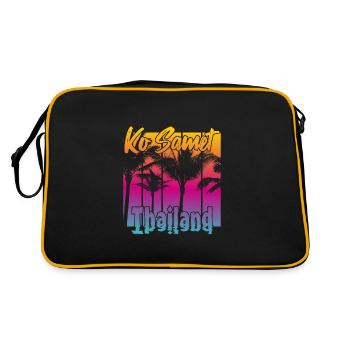 Ko Samet Thailand - Retro Bag - black/gold - Back