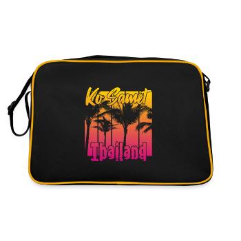 Ko Samet Thailand - Retro Bag - black/gold - Back
