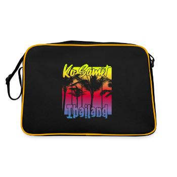 Ko Samet Thailand - Retro Bag - black/gold - Back