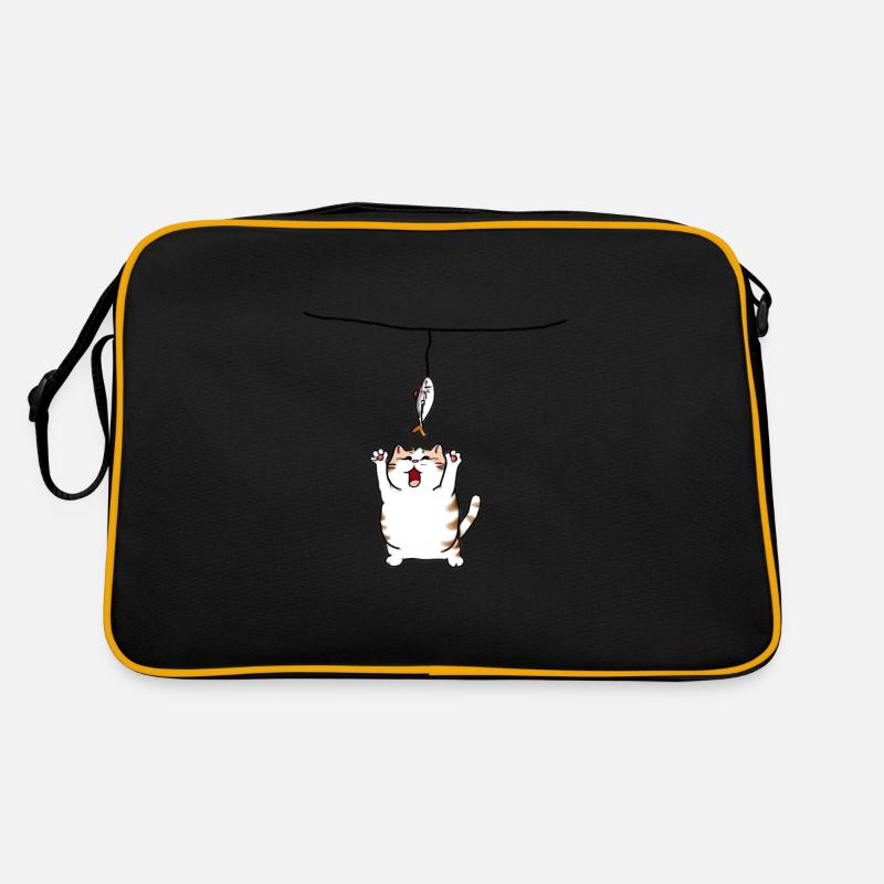 Le chat attrape le poisson Sac Retro