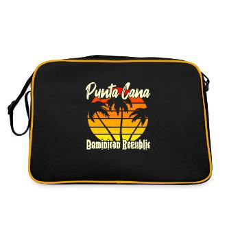 Punta Cana Dominican Republic - Retro Bag - black/gold - Back