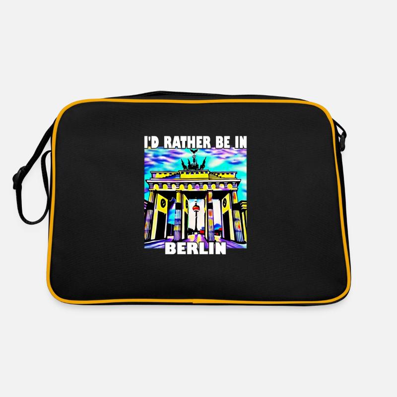 I'd rather be in Berlin Retro Bag